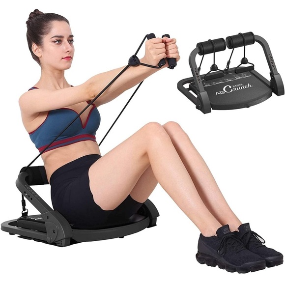 Ab Crunch Machine Exercise Home Gym Train Resistance Total Body Pilates reformer - Picture 4 of 10